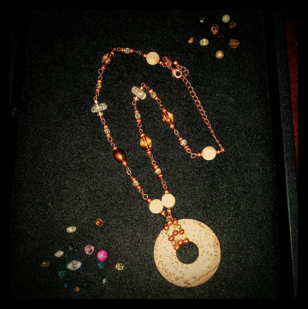 Stone & Beaded Necklace